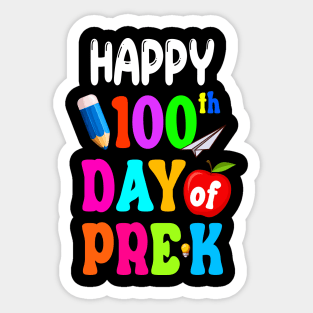 Happy 100th Day Of Pre-k Sticker